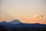 金隈取の雲と富士